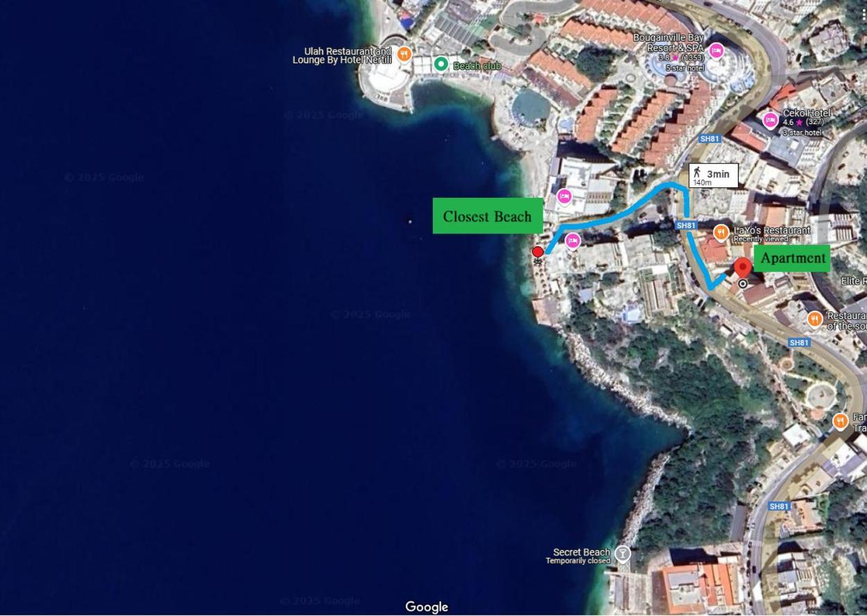 Orange Corner Apartment Sarande Bagian luar foto